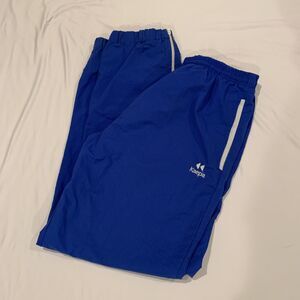 Vintage Kaepa  Nylon Wind Track Pants Blue Size S Soccer Warmups Zip Ankle
